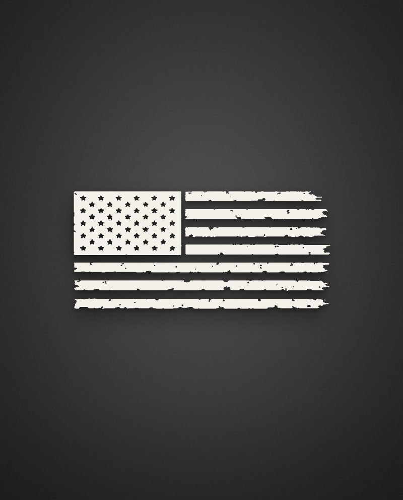 American flag vinyl decal